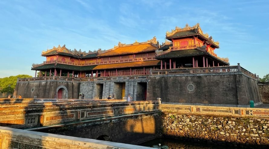 The walls and gate of the Imperial City in Hue
