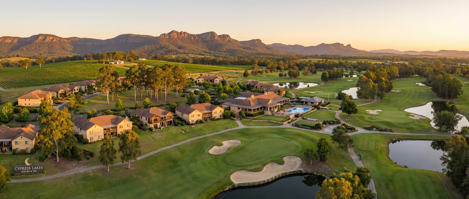 Cypress Lakes Resort panoramic view