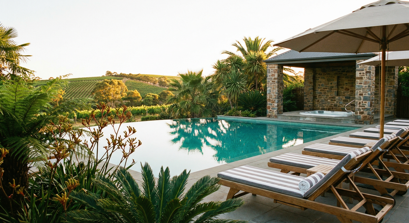 Resort pool and spa area